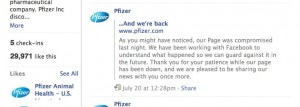 Pfizer Facebook Page 